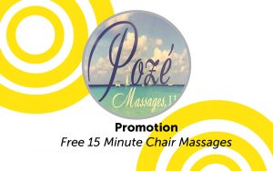 FREE 10-15 Minute Chair Massage @ Poze Massages